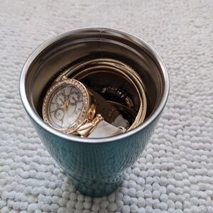 Small Jewelry Jar- Gold Lovers